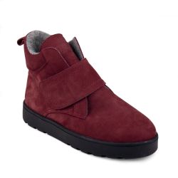 DTD-700 (цв.8-бордо) Ботинки (велкро, гидрофобный нубук)