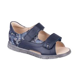 TW-137 (цв.10-синий комбинир.) Туфли (откр.нос,натур.кожа)