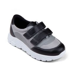 TW-439 (цв.10-черный/серый) Полуботинки спортивные (текстиль)