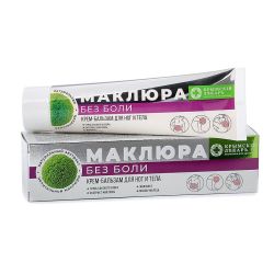 Крем-бальзам д/ног и тела "БЕЗ БОЛИ" с Маклюрой, 90г