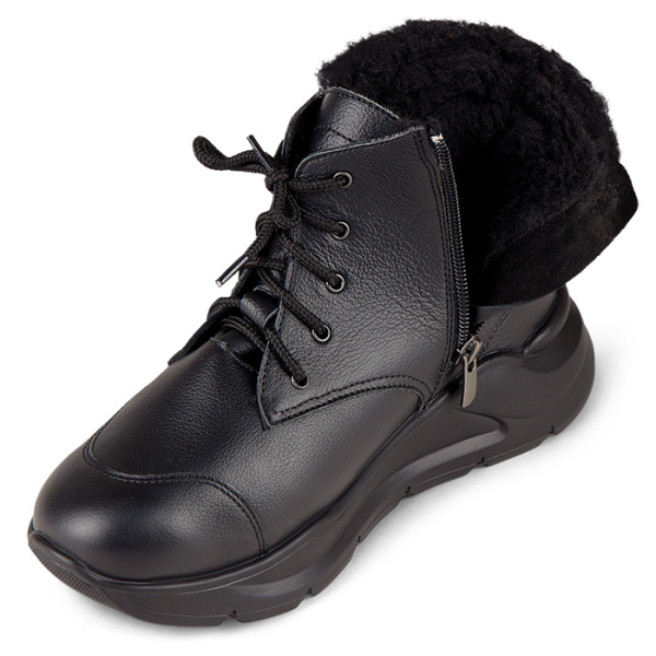 Ботинки женские утепленные на шнурках и молнии DTD-606-2  Dr. Thomas