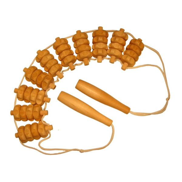 Массажер ленточный антицеллюлитный, деревянный МА3215  